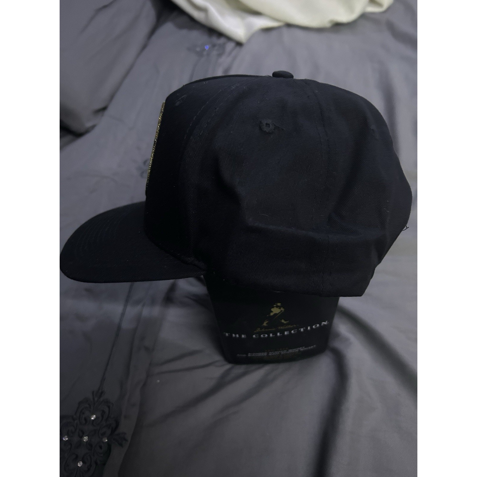 Jagermeister Logo Embroidered Gold On Black Cross Stag Baseball Hat Snapback Cap